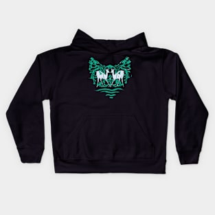 indic magic pattern Kids Hoodie